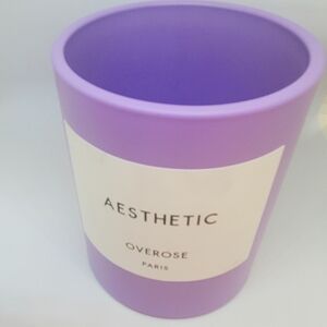 Empty Overose Aesthetic purple candle holder & box